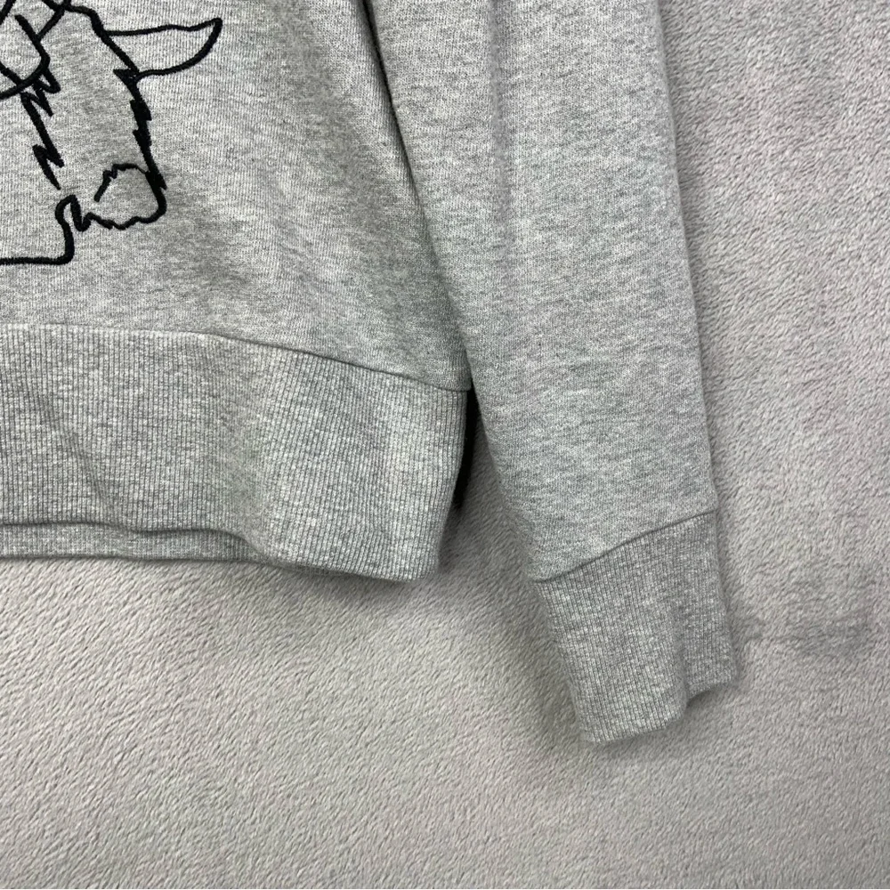 Charter Club Women’s PM Long Sleeve Gray Scottie Dog Graphic Puff Sweatshirt. - Picture 3 of 7
